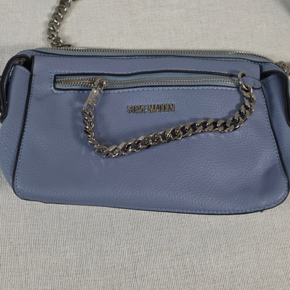 Steve Madden Periwinkle Crossbody Bag Chain Handle